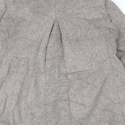 TU Womens Beige   Overcoat Coat Size 14