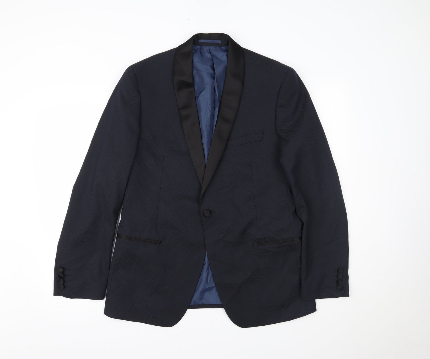 Mens UK Size  Marks and Spencer Regular Blue Suit 3 Piece