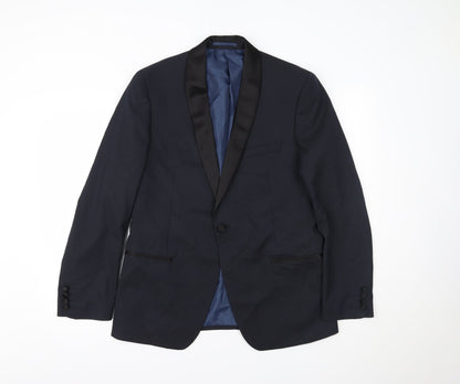 Mens UK Size  Marks and Spencer Regular Blue Suit 3 Piece