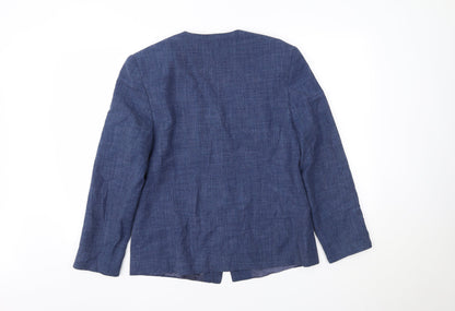 Womens UK Size 12 Gold by Michael H Blue Jacket