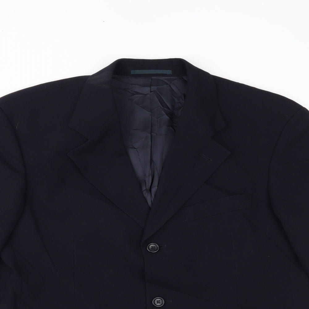Mens UK Size  Preworn Regular Blue Suit Jacket