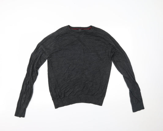 F&F Mens Grey   Pullover Jumper Size M