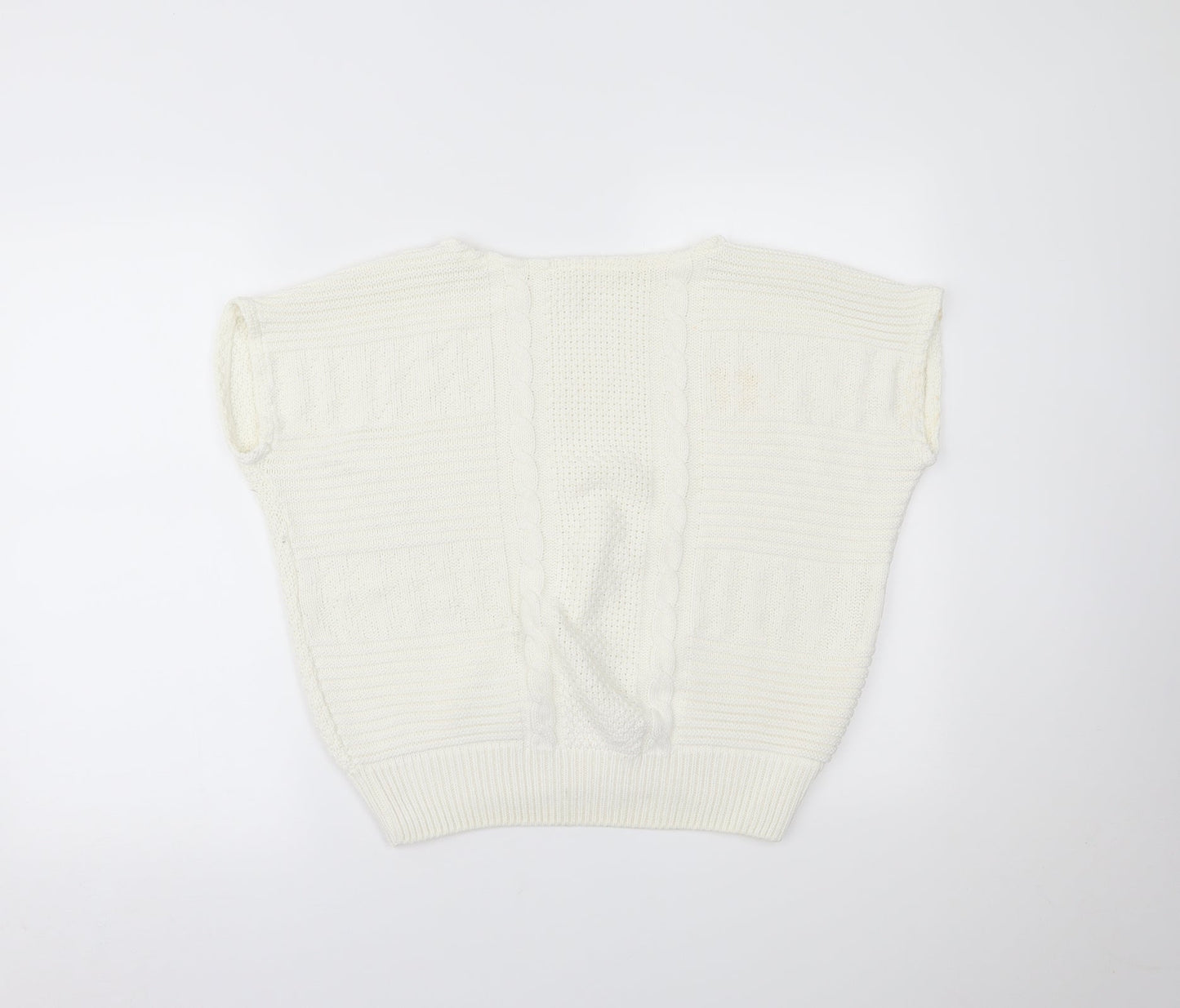 Womens UK Size 16 Preworn White Basic T-Shirt