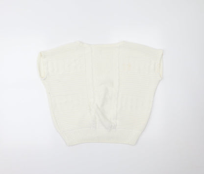 Womens UK Size 16 Preworn White Basic T-Shirt