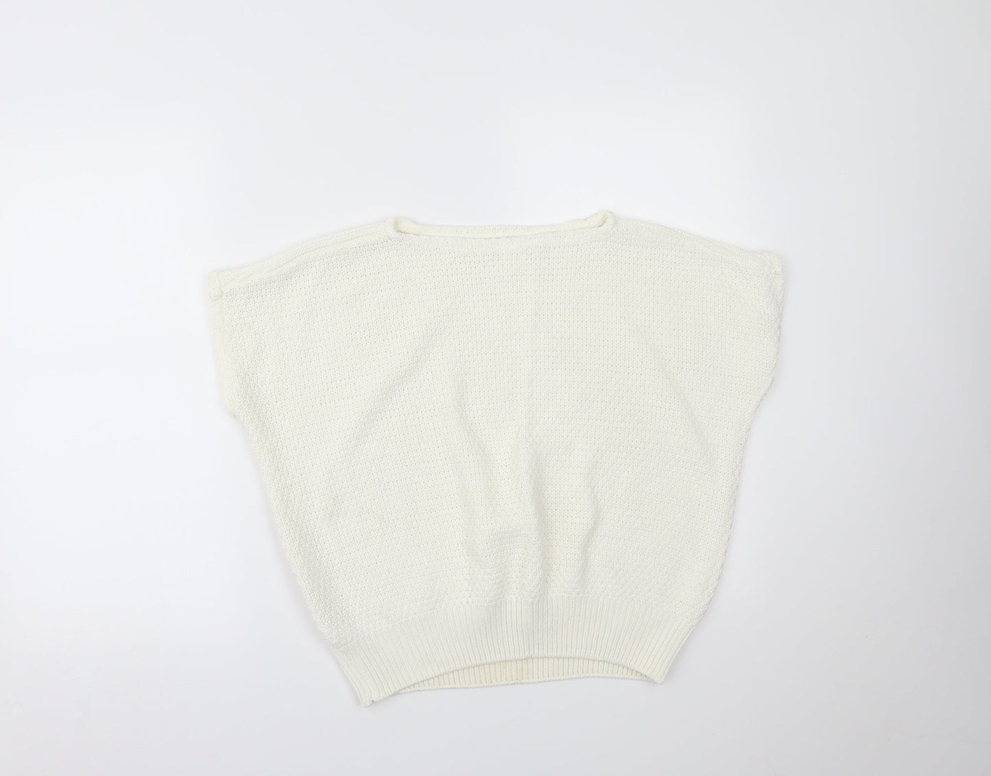 Womens UK Size 16 Preworn White Basic T-Shirt