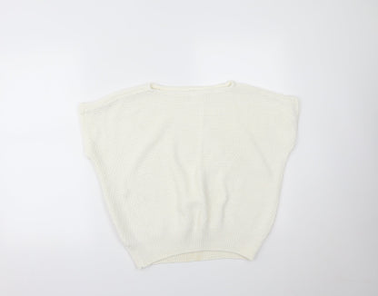 Womens UK Size 16 Preworn White Basic T-Shirt