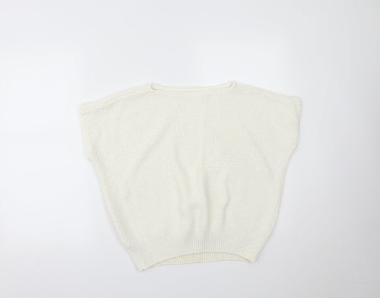 Womens UK Size 16 Preworn White Basic T-Shirt