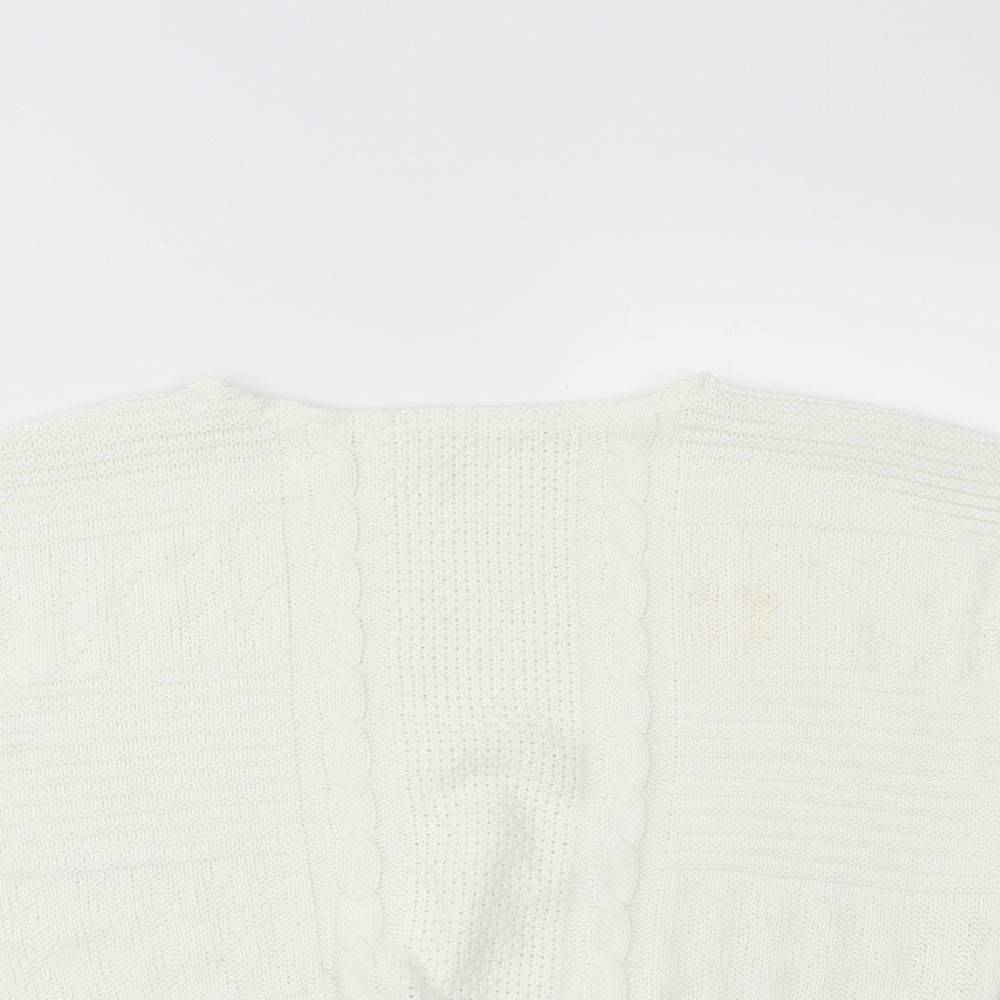 Womens UK Size 16 Preworn White Basic T-Shirt