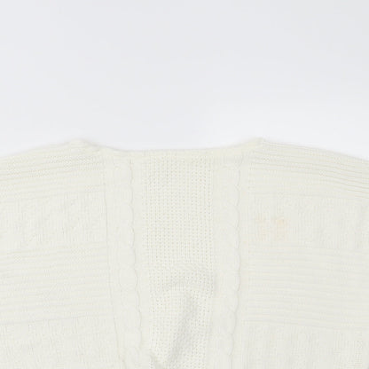 Womens UK Size 16 Preworn White Basic T-Shirt