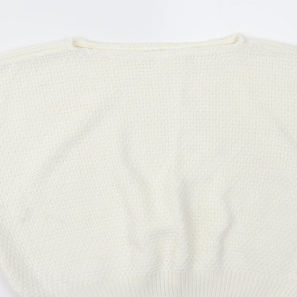 Womens UK Size 16 Preworn White Basic T-Shirt