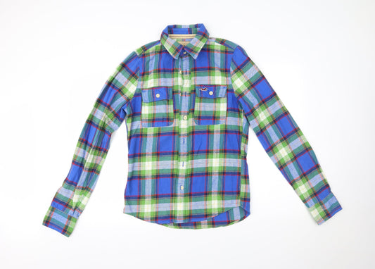 Mens UK Size S Hollister Multicoloured  Button-Up Long Sleeve Casual Shirt