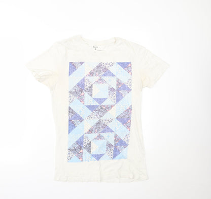 DNM73 Mens White    T-Shirt Size S