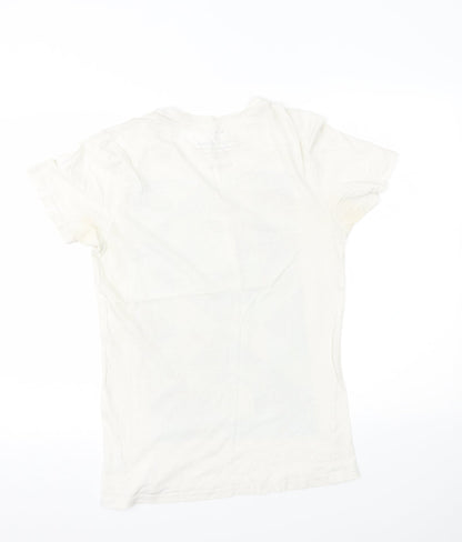 DNM73 Mens White    T-Shirt Size S