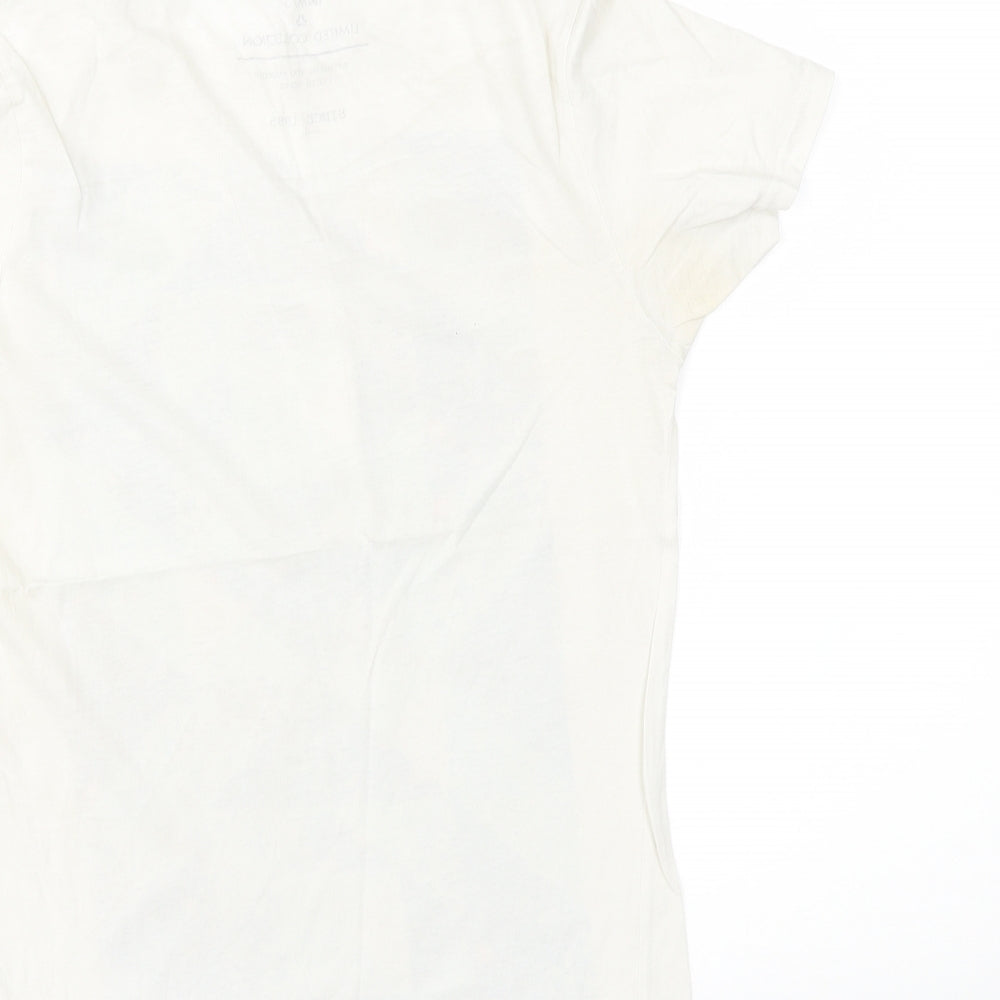 DNM73 Mens White    T-Shirt Size S