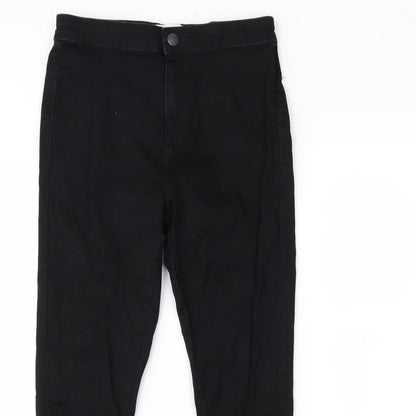 Miss Selfridge Womens Black  Denim Skinny Jeans Size 10 L26 in