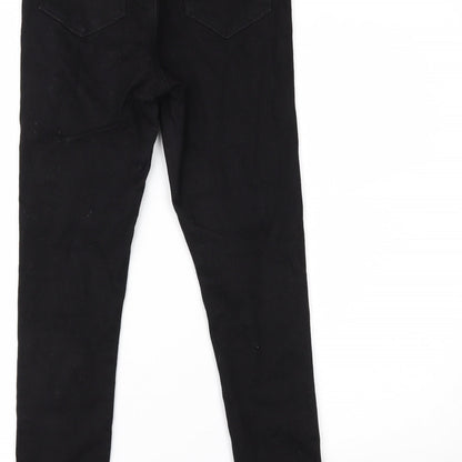 Miss Selfridge Womens Black  Denim Skinny Jeans Size 10 L26 in