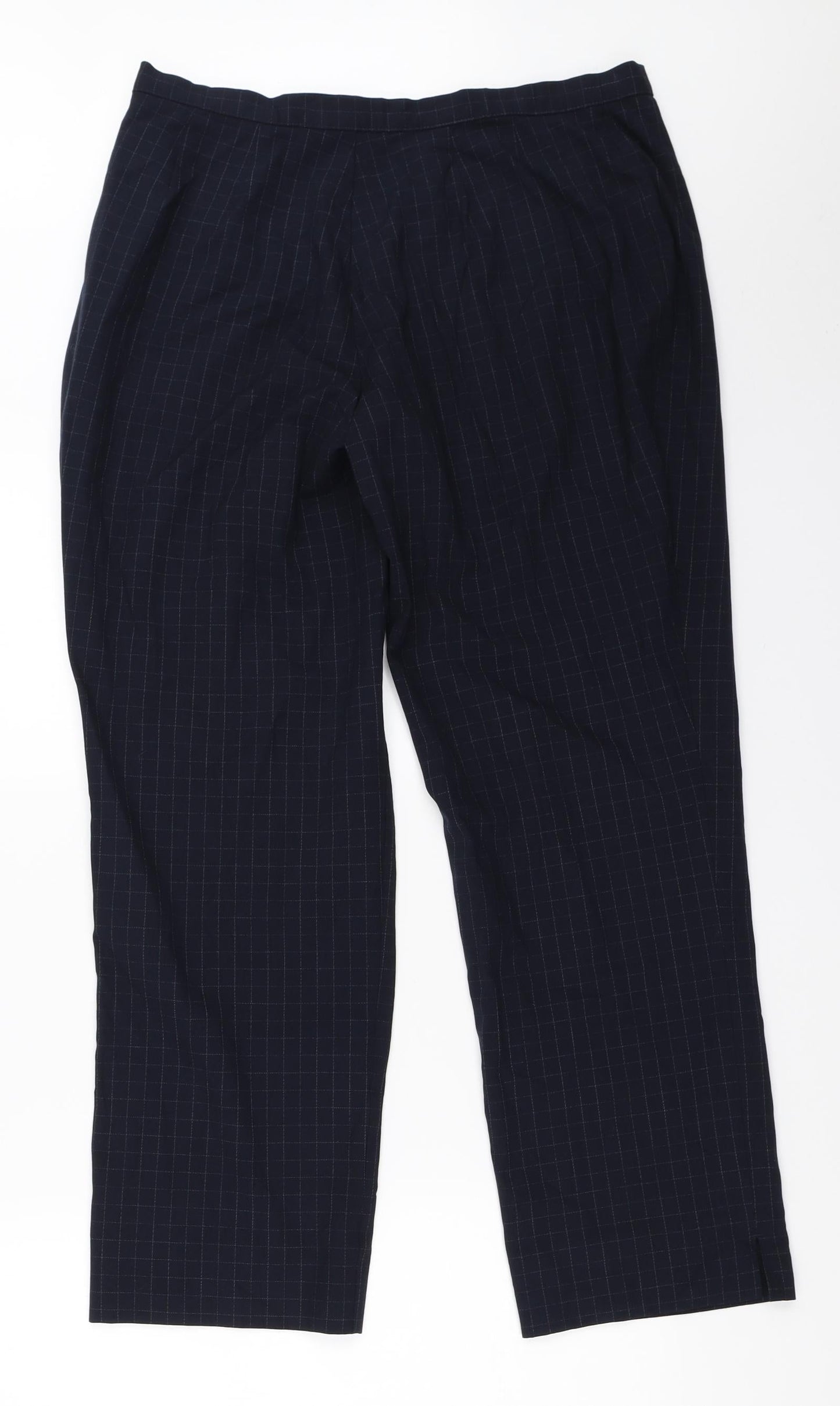 Womens UK Size 16 Marks and Spencer Regular Fit  Blue Trousers