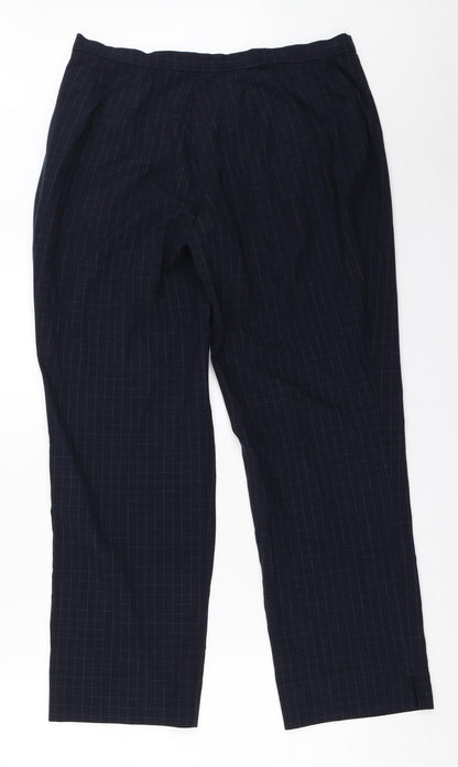 Womens UK Size 16 Marks and Spencer Regular Fit  Blue Trousers