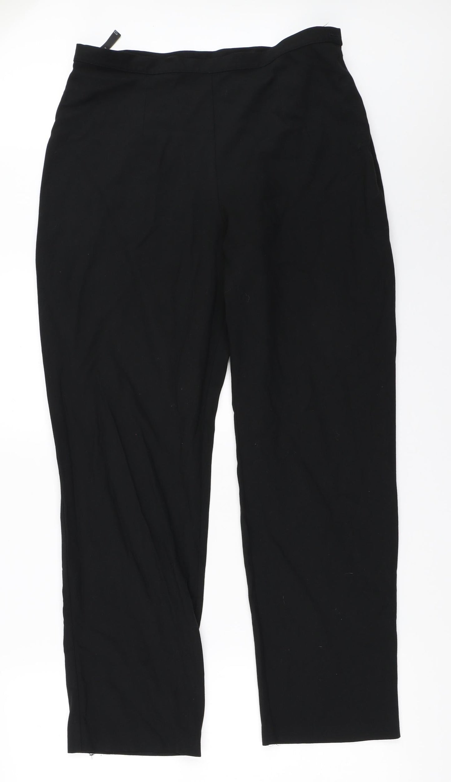 Womens UK Size 14 BHS Regular Fit  Black Trousers