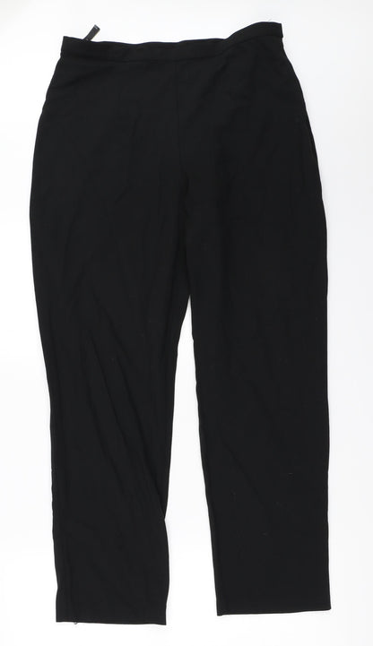 Womens UK Size 14 BHS Regular Fit  Black Trousers