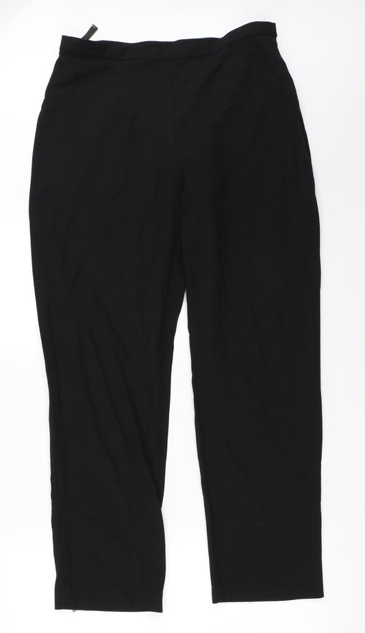 Womens UK Size 14 BHS Regular Fit  Black Trousers