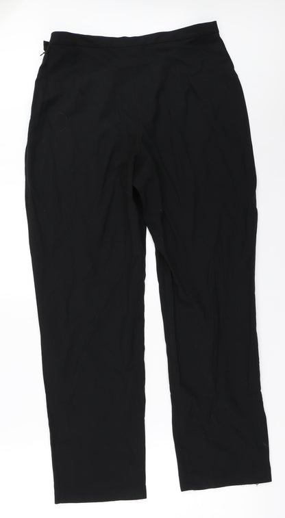 Womens UK Size 14 BHS Regular Fit  Black Trousers