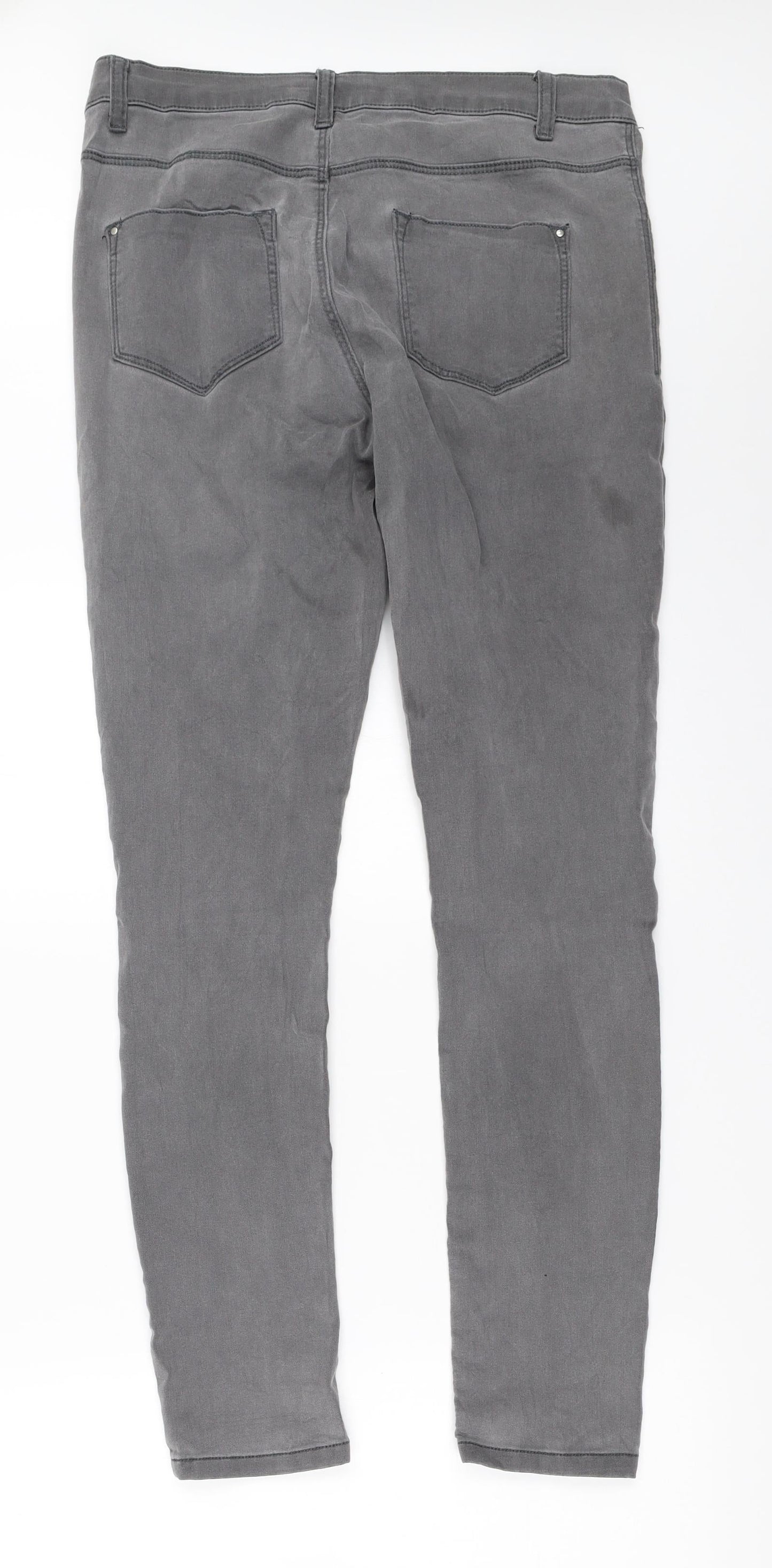 Preworn Womens Grey   Skinny Jeans Size 31 in L29 in