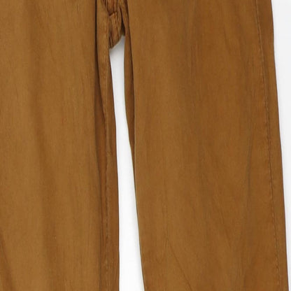 Topshop Womens Beige   Chino Trousers Size 6 L28 in