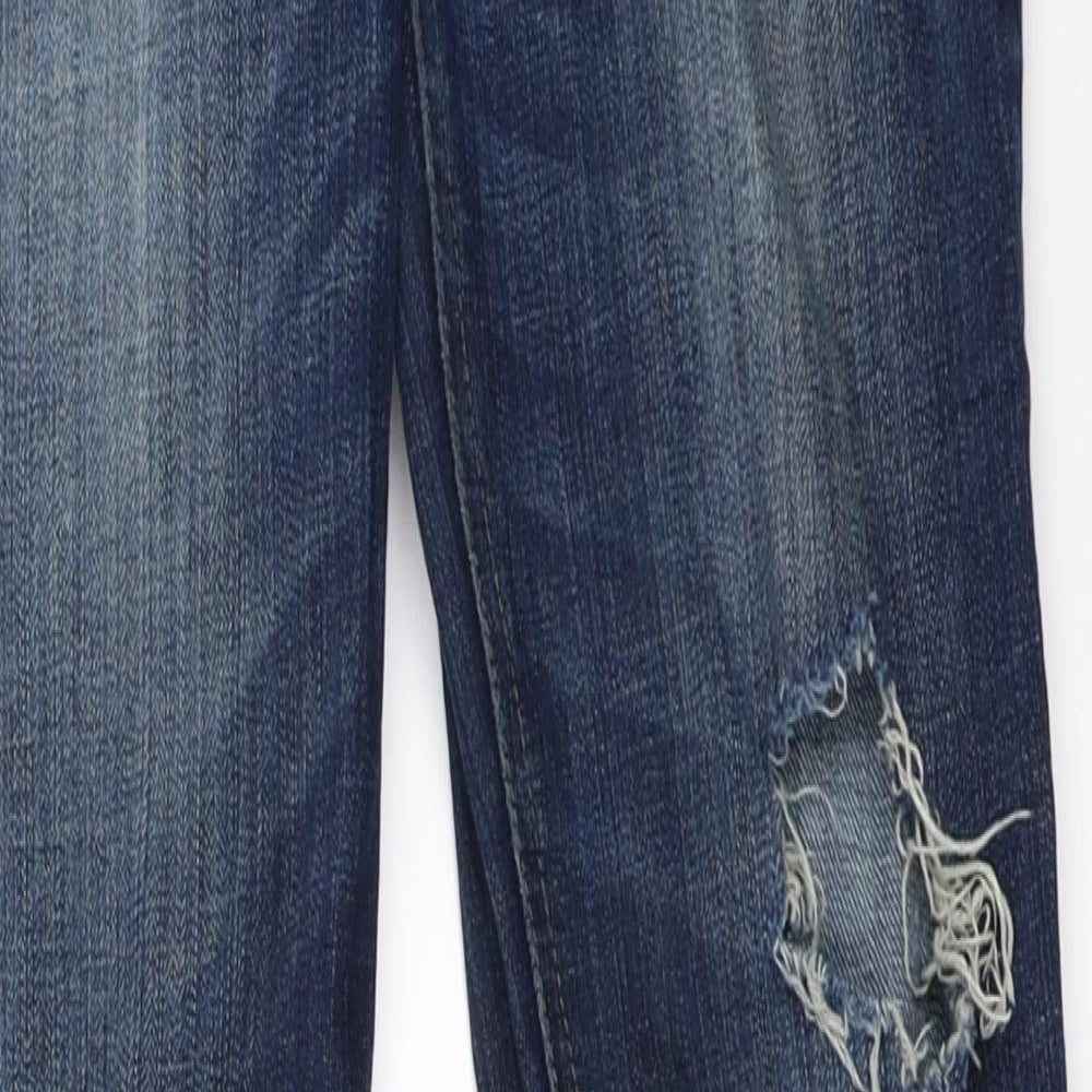 Hollister Womens Blue  Denim Straight Jeans Size 26 in L33 in