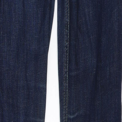 Hollister Womens Blue  Denim Straight Jeans Size 26 in L33 in
