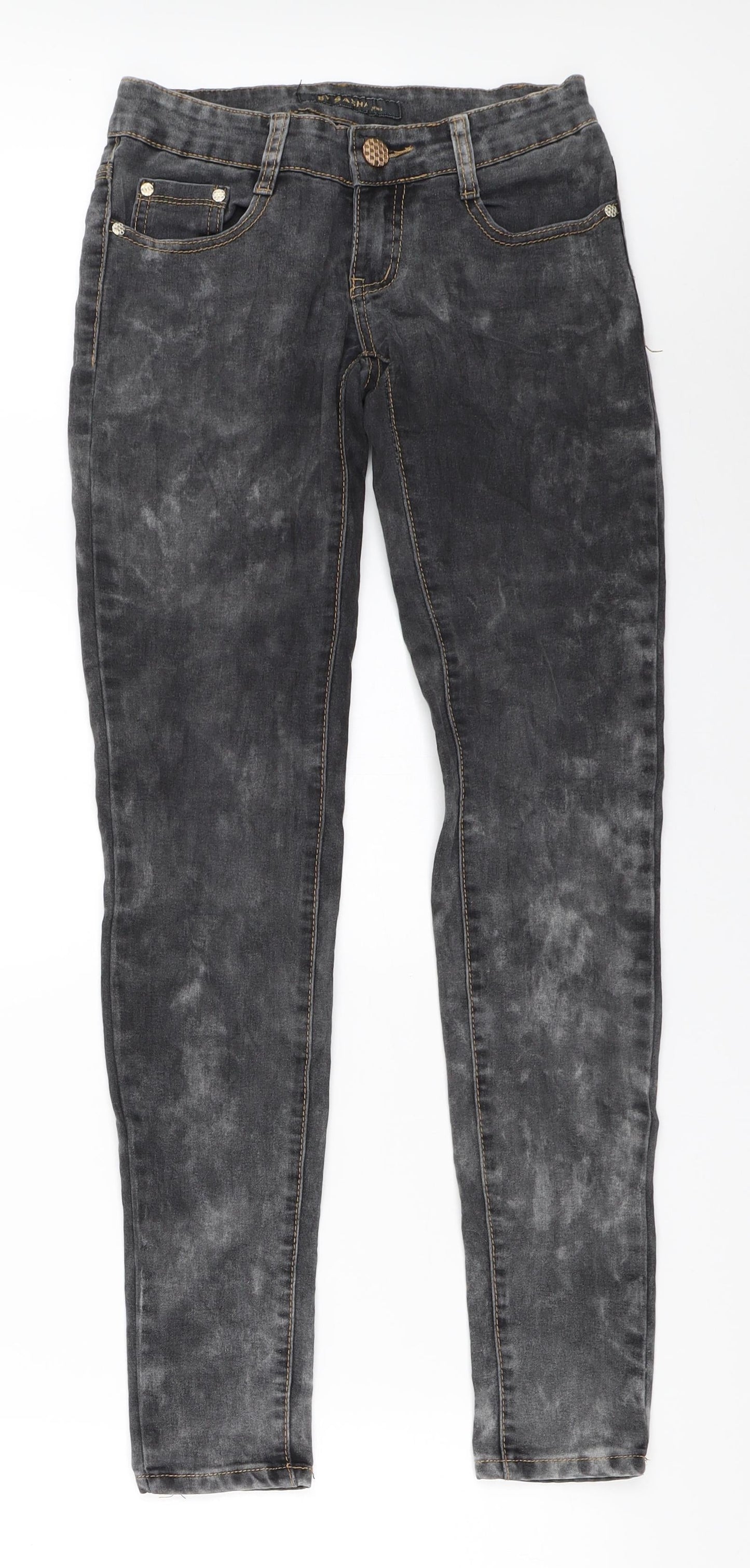 Sasha Womens Grey   Skinny Jeans Size 34 L30 in