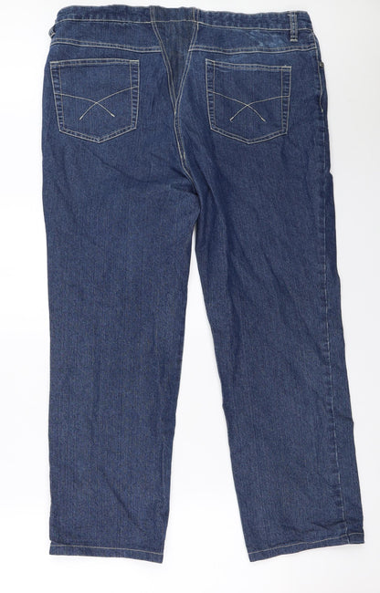 Olivia Womens Blue  Denim Straight Jeans Size 39 in L28 in