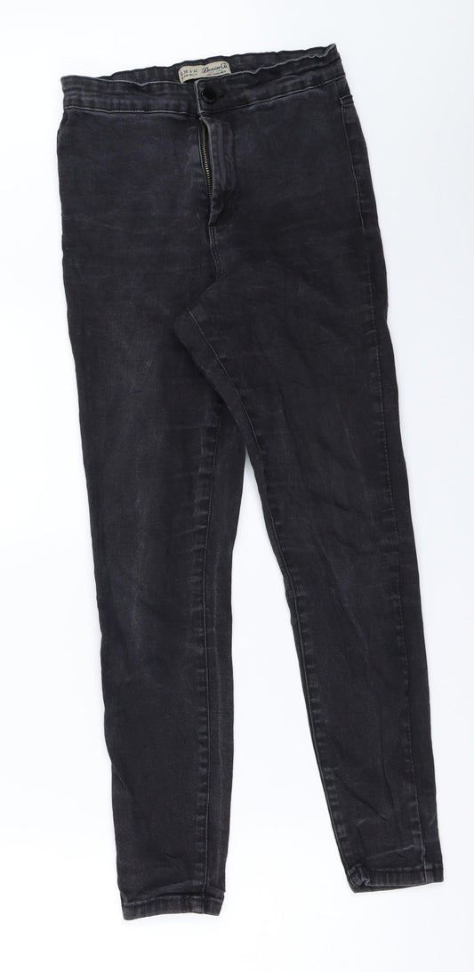 Primark Womens Black   Skinny Jeans Size 10 L25.5 in