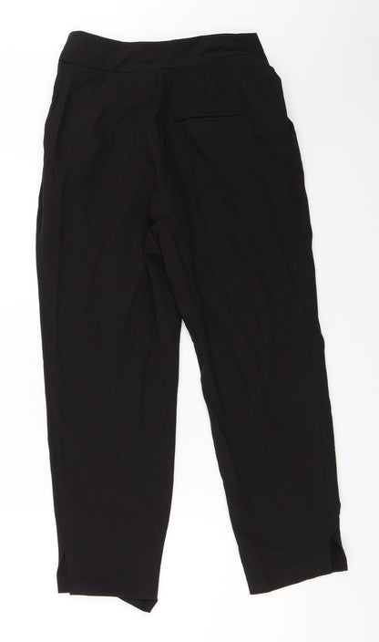 Womens UK Size 8 ASOS Regular Fit Capri Black Trousers