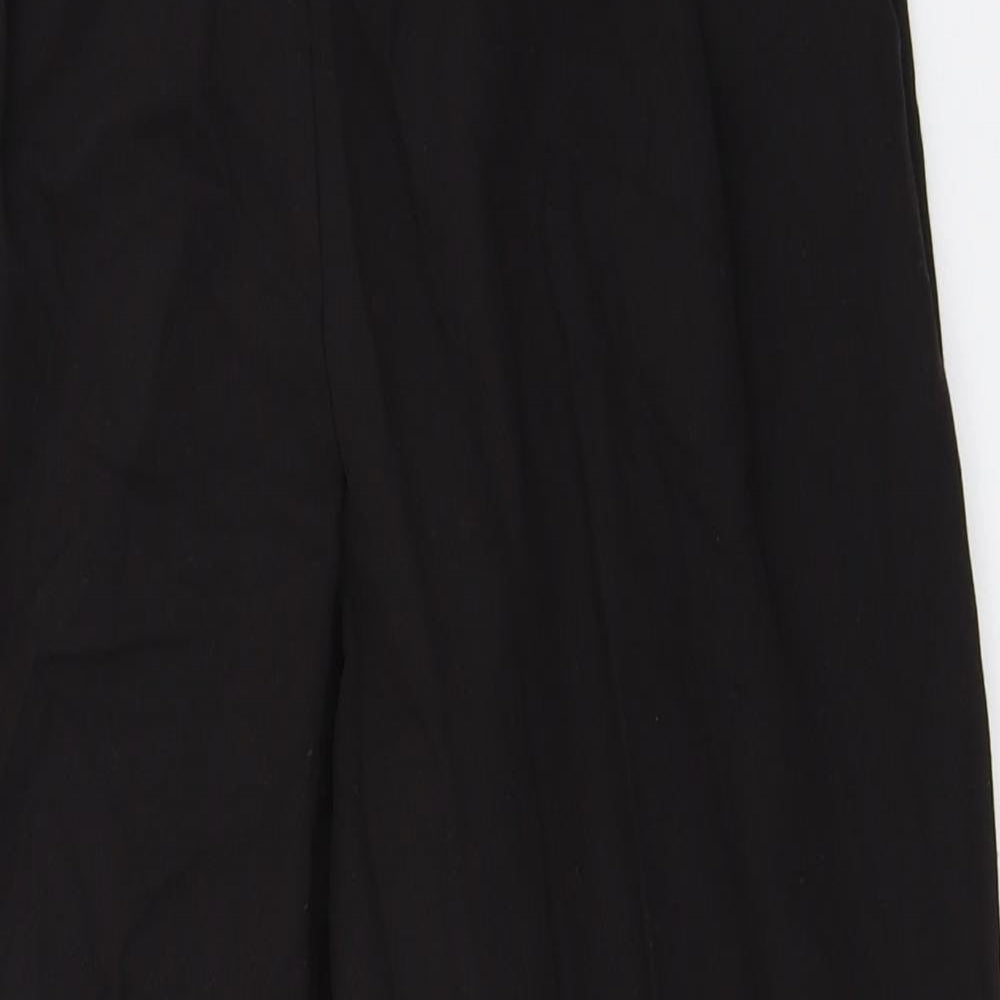 Womens UK Size 8 ASOS Regular Fit Capri Black Trousers