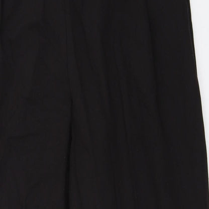 Womens UK Size 8 ASOS Regular Fit Capri Black Trousers
