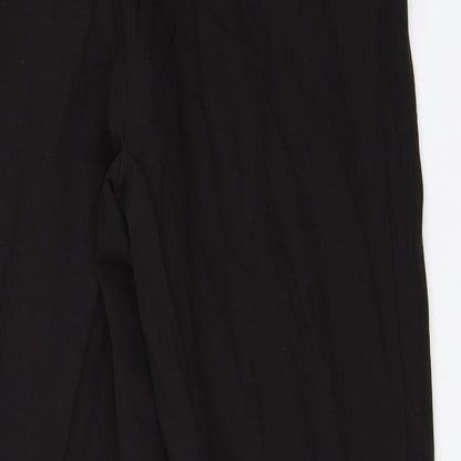 Womens UK Size 8 ASOS Regular Fit Capri Black Trousers