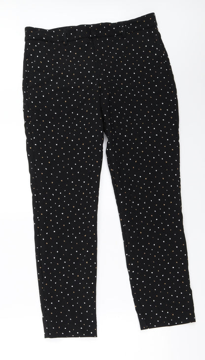 MNG Womens Black   Capri Trousers Size 40 L28 in