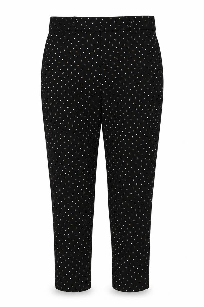 Womens UK Size 40 MNG Regular Fit Capri Black Trousers