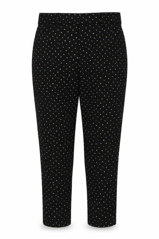 Womens UK Size 40 MNG Regular Fit Capri Black Trousers