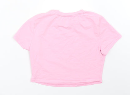 SheIn Womens Pink   Cropped T-Shirt Size M