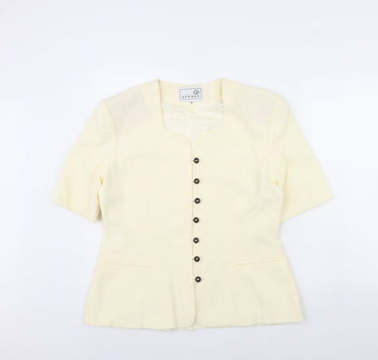 Avenue Womens Ivory   Jacket  Size 16  - Shoulder Pads