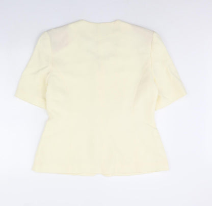 Avenue Womens Ivory   Jacket  Size 16  - Shoulder Pads