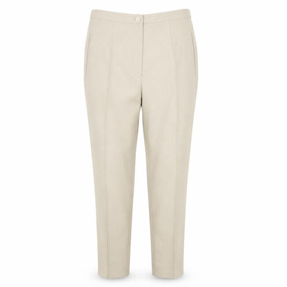 Womens UK Size 16 essence Regular Fit Dress Pants Beige Trousers