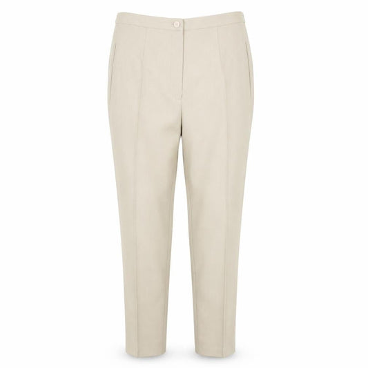 Womens UK Size 16 essence Regular Fit Dress Pants Beige Trousers