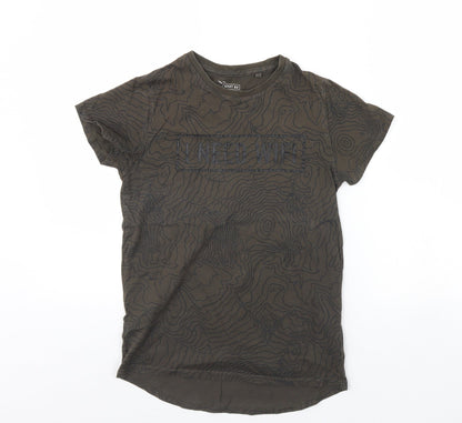 NEXT Boys Green   Basic T-Shirt Size 11 Years  - I need WIFI