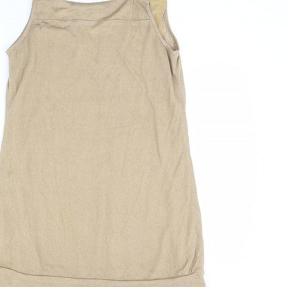 PussyCat Womens Beige   Basic Tank Size S