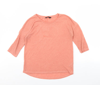 Dorothy Perkins Womens Orange   Basic Blouse Size 12