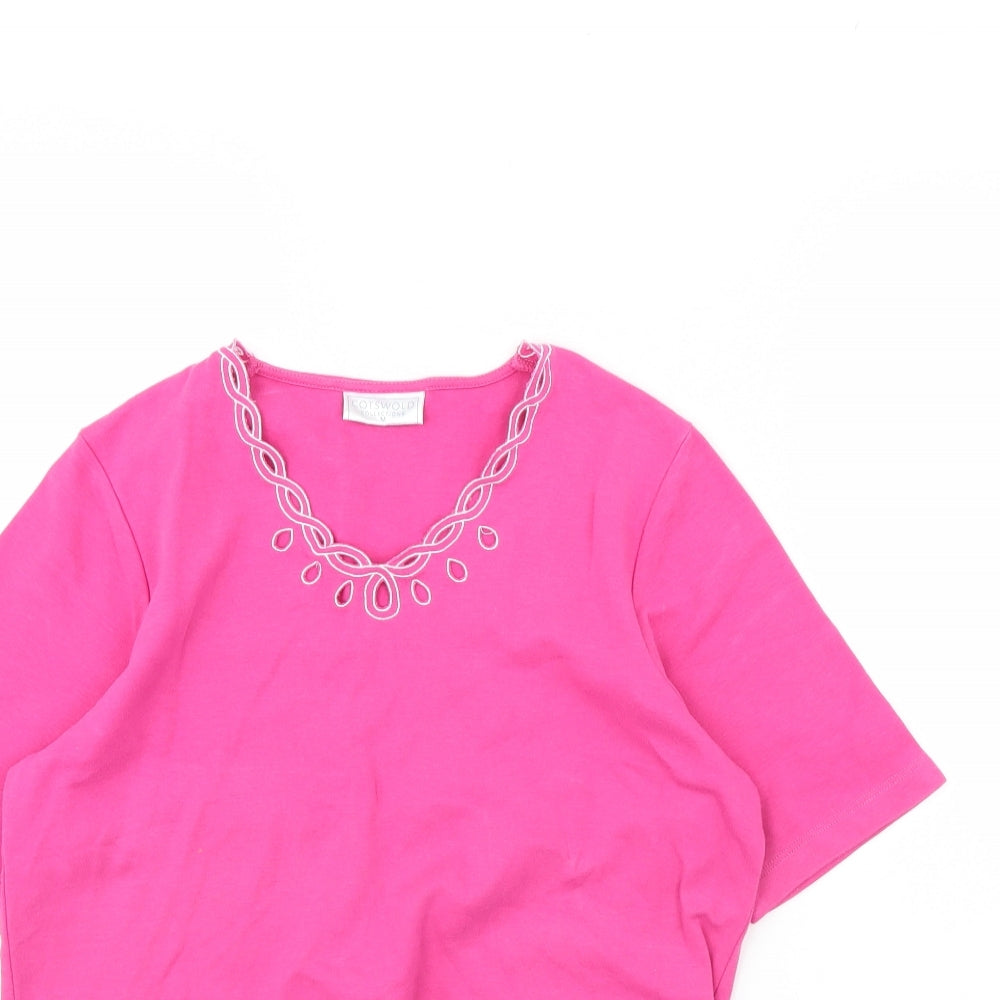 Cotswold Womens Pink   Basic T-Shirt Size M