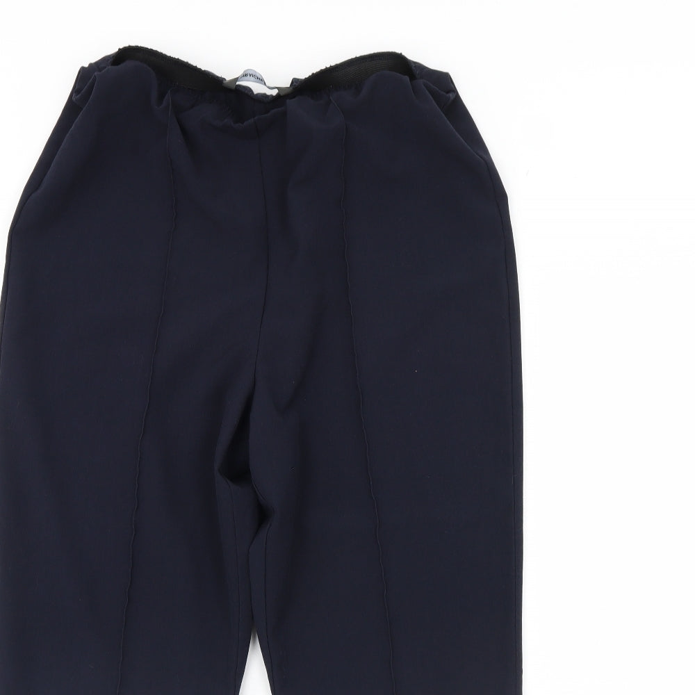 Womens UK Size 14 straight Leg Regular Fit  Blue Trousers